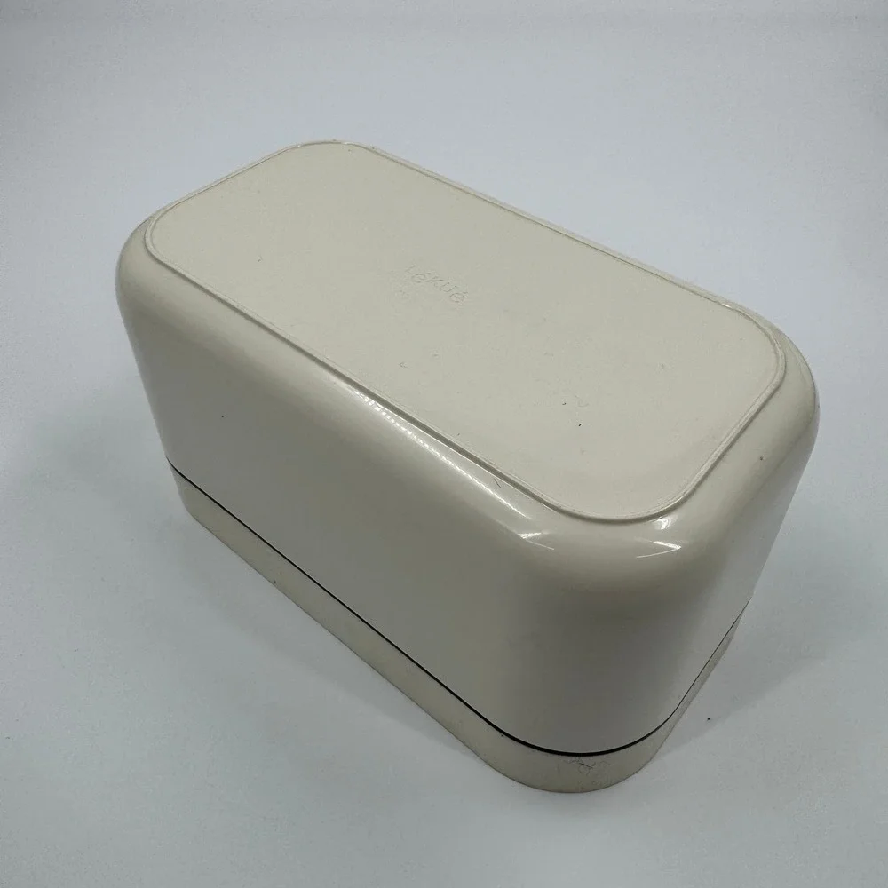 Lekue Ice Bin Cream Black Honeycomb Lid Design Wright Patented Kitchen Storage‎